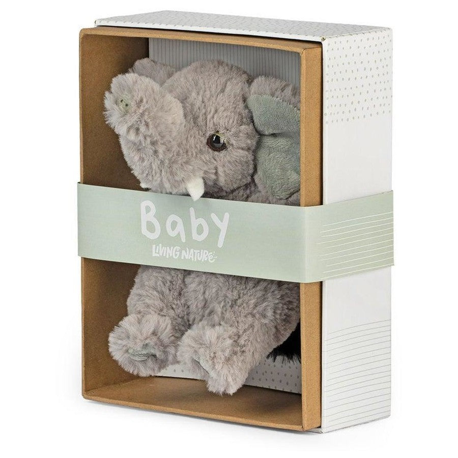 Living Nature Plush Baby Elephant Gift Boxed