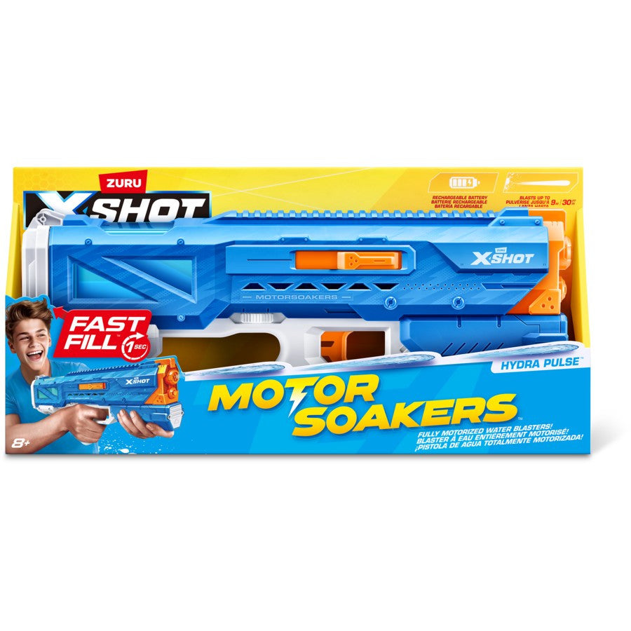 Zuru XSHOT Fast Fill Motor Soakers Hydra Pulse USB Charge