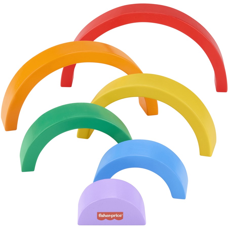Fisher Price Wooden Stacking Rainbow