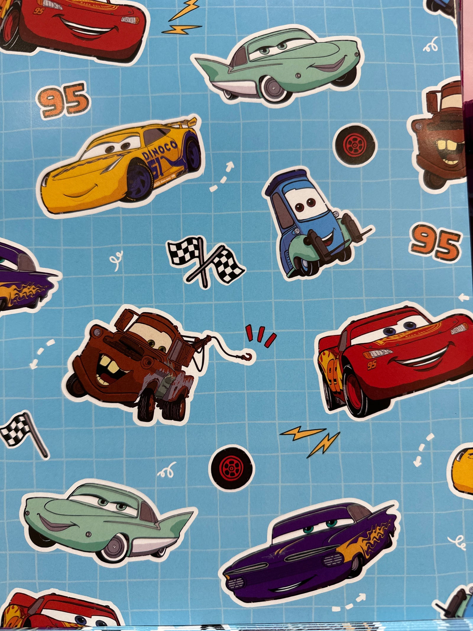 Wrap Folded Disney Cars Blue