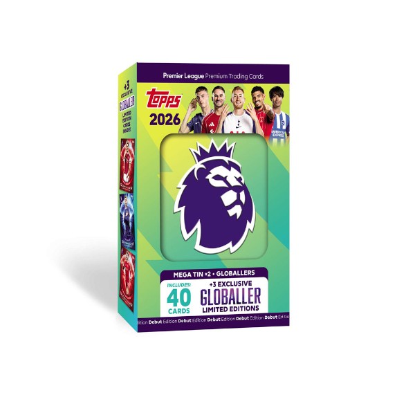 Topps 2026 Premier League Trading Cards Mega Tin