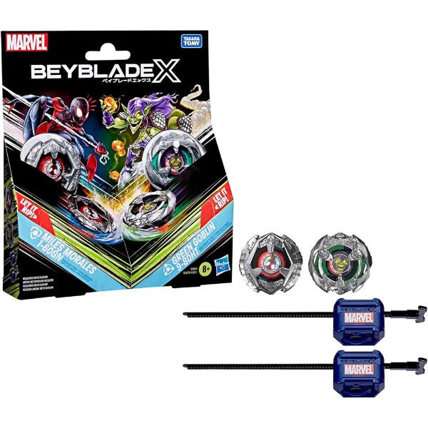 Beyblade X Marvel Collab Multipack - Miles Morales and Green Goblin