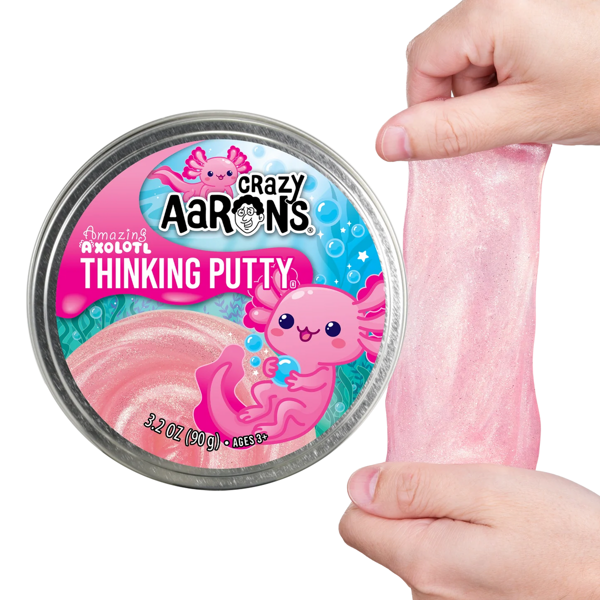Crazy Aarons Putty Amazing Axolotl 90g Tin