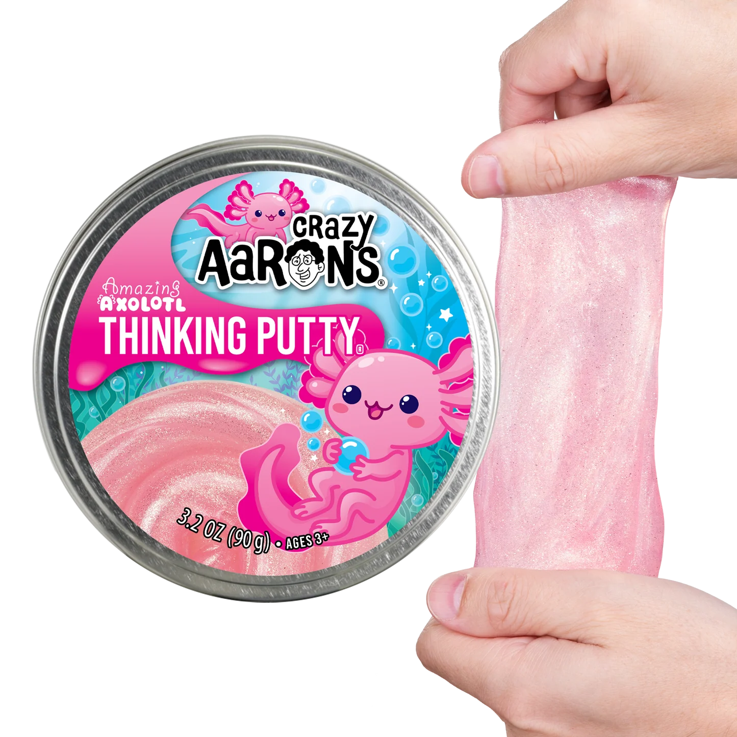 Crazy Aarons Putty Amazing Axolotl 90g Tin