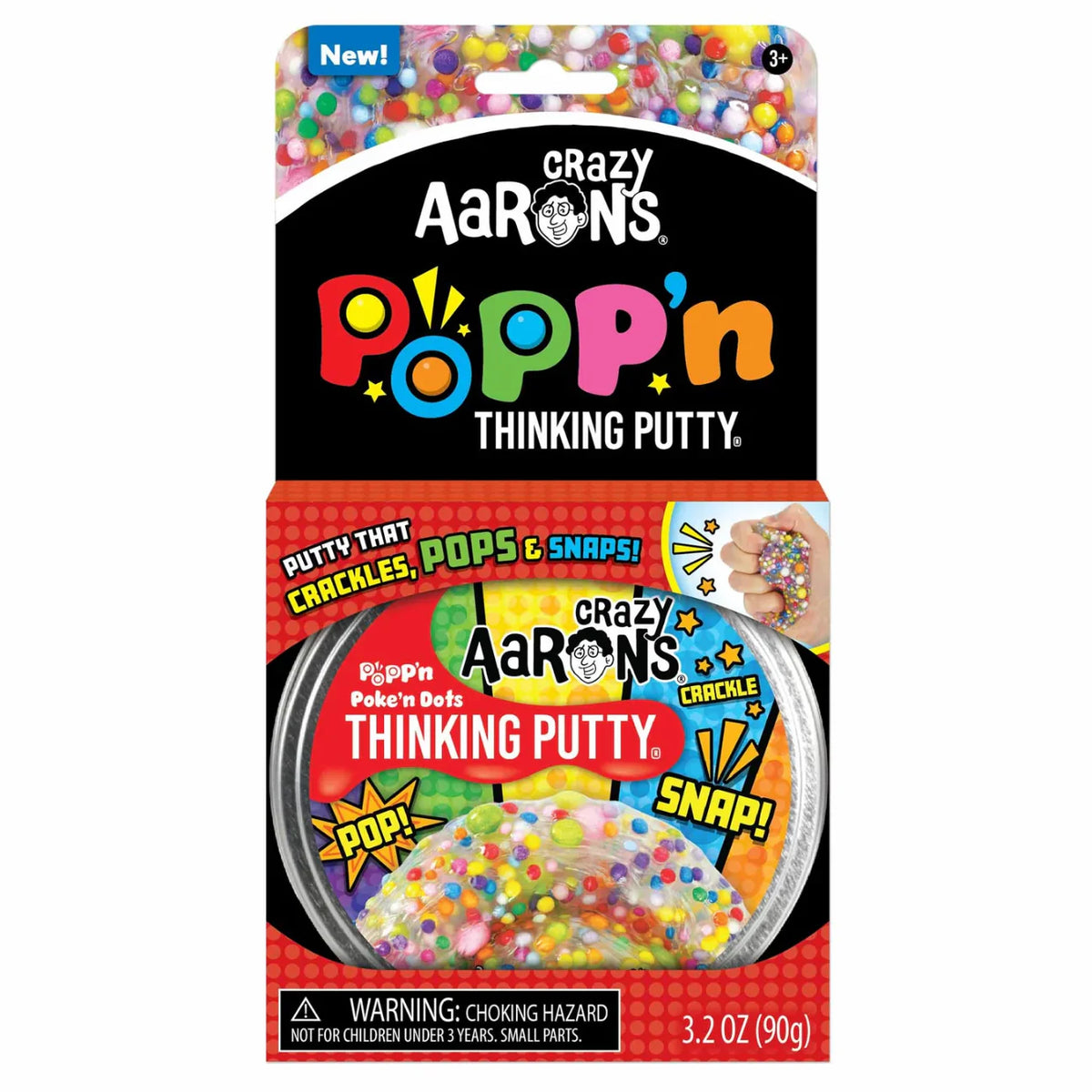 Crazy Aaron&#39;s Putty Poke N Dots Poppin Putty 90g Tin