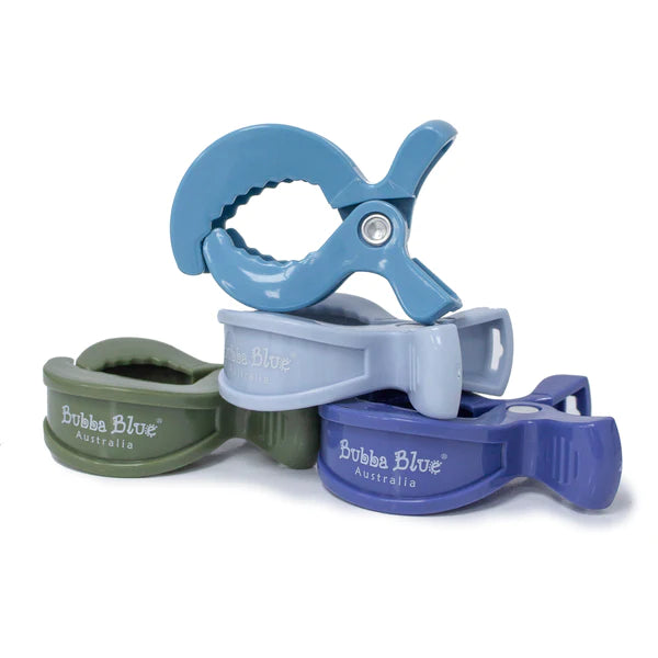 Bubba Blue Pram Pegs 4pk Nordic Earth Tones Boy