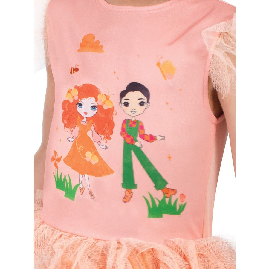 Emma Memma + Elvin Melvin Ruffle Child Costume Size 3-5years