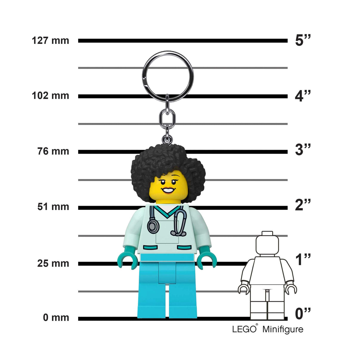 Lego Doctor Flieber Light Key Ring