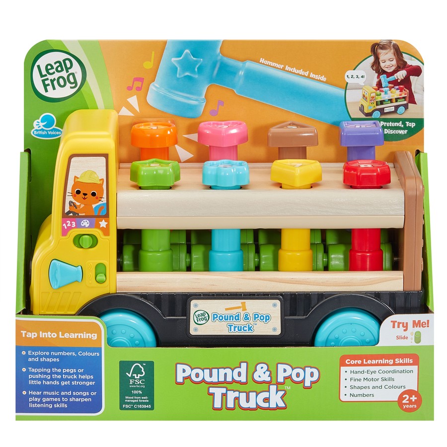 Leap Frog Pound & Pop Wooden Truck