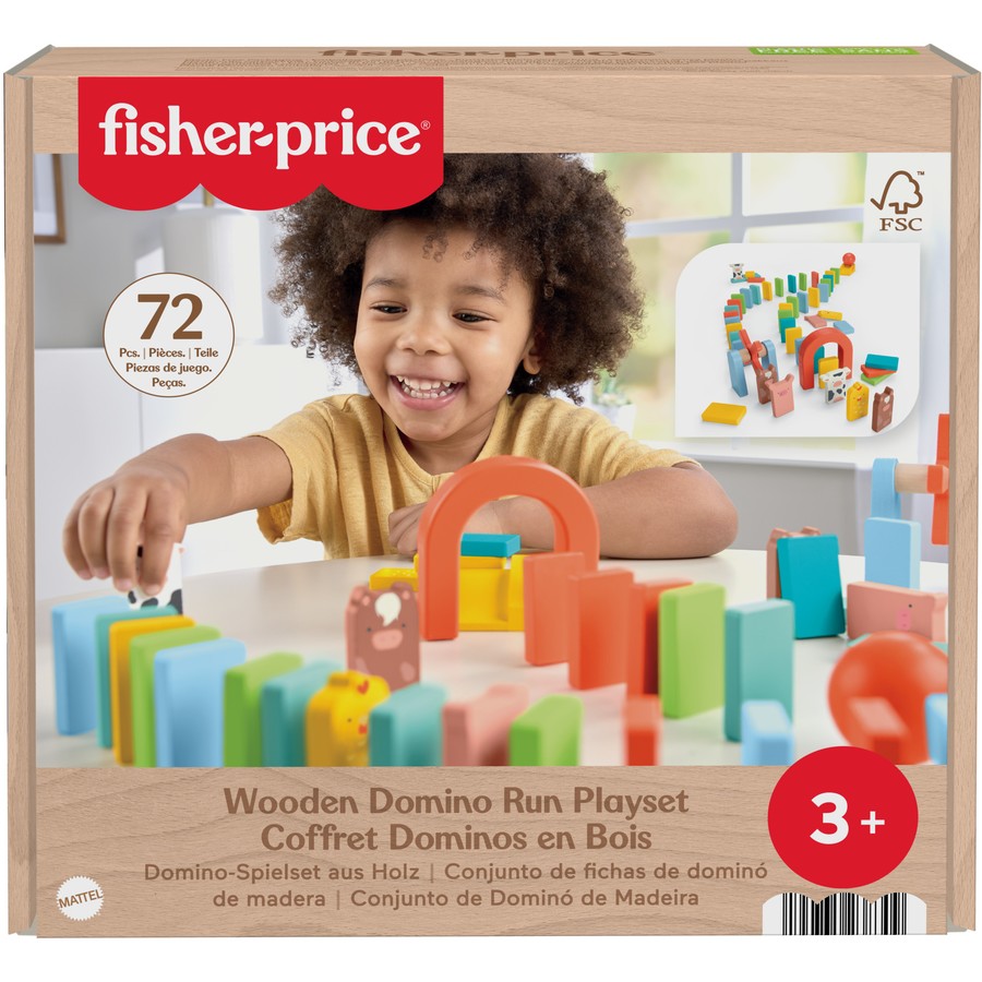 Fisher Price Wooden Domino Run Playset