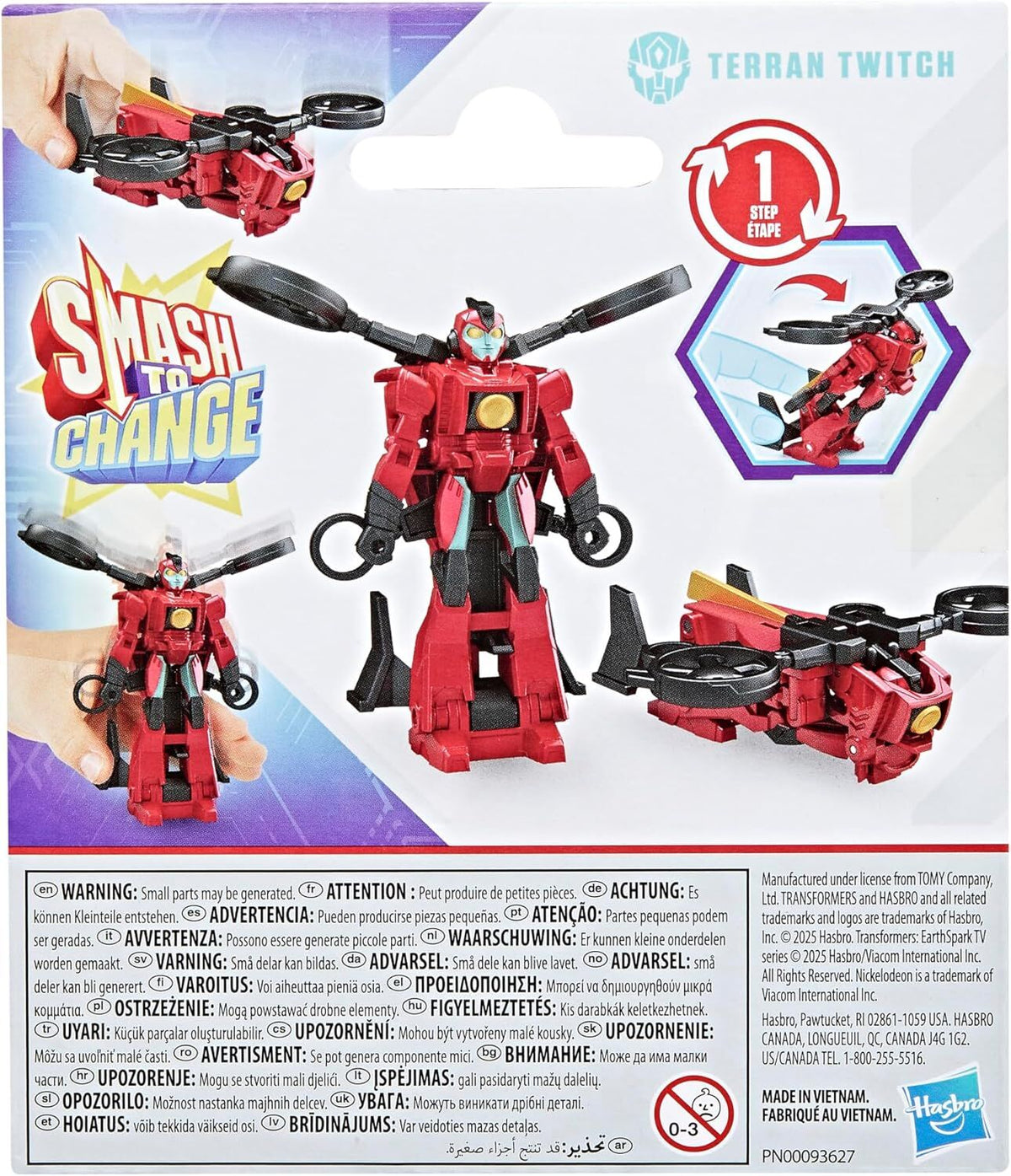 Transformers Earthspark 1 Step Smash Changer - Terran Twitch