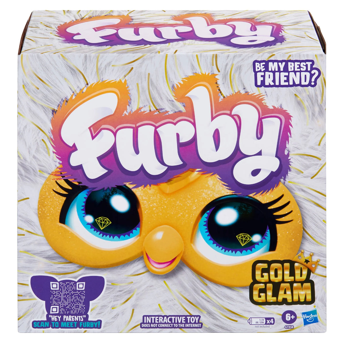 Furby Gold Glam  Requires 4 x AA Batteries