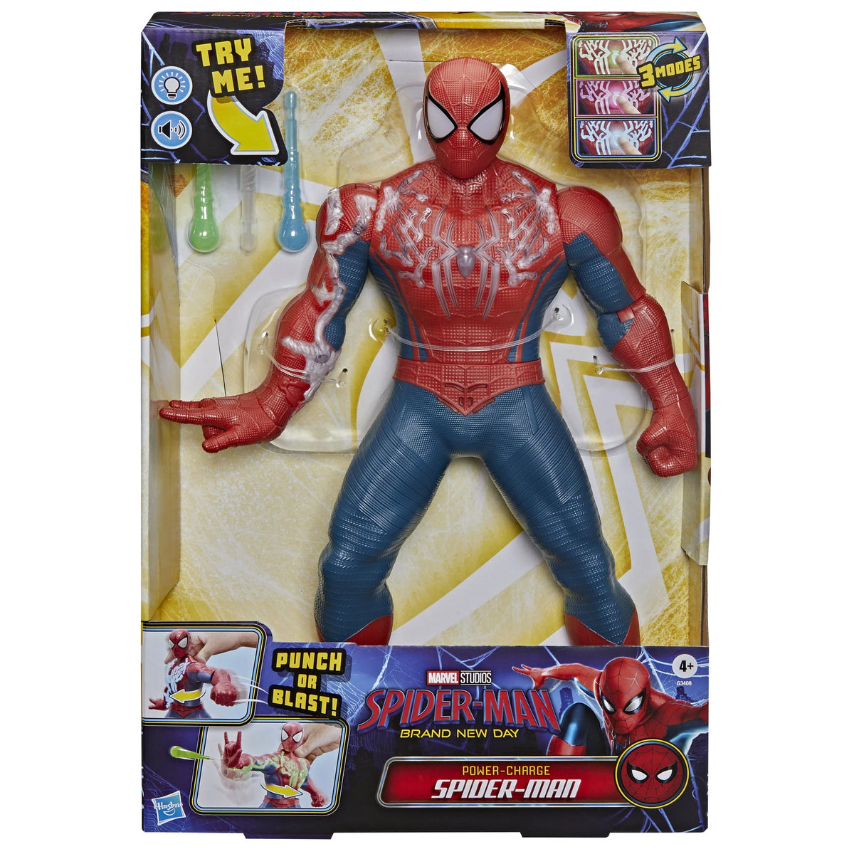 Spiderman Brand New Day 14.5inch Figure Power Charge Spiderman