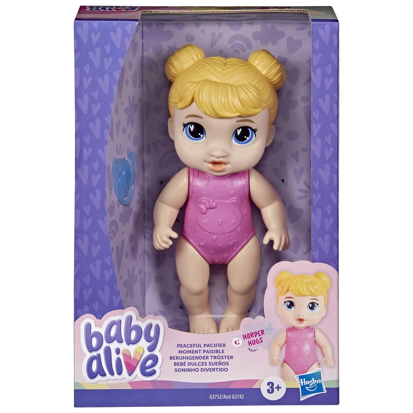 Baby Alive Peaceful Pacifier Blonde Hair Harper Hugs