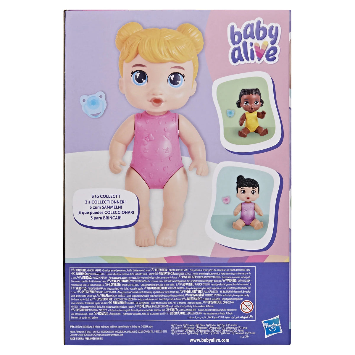 Baby Alive Peaceful Pacifier Blonde Hair Harper Hugs