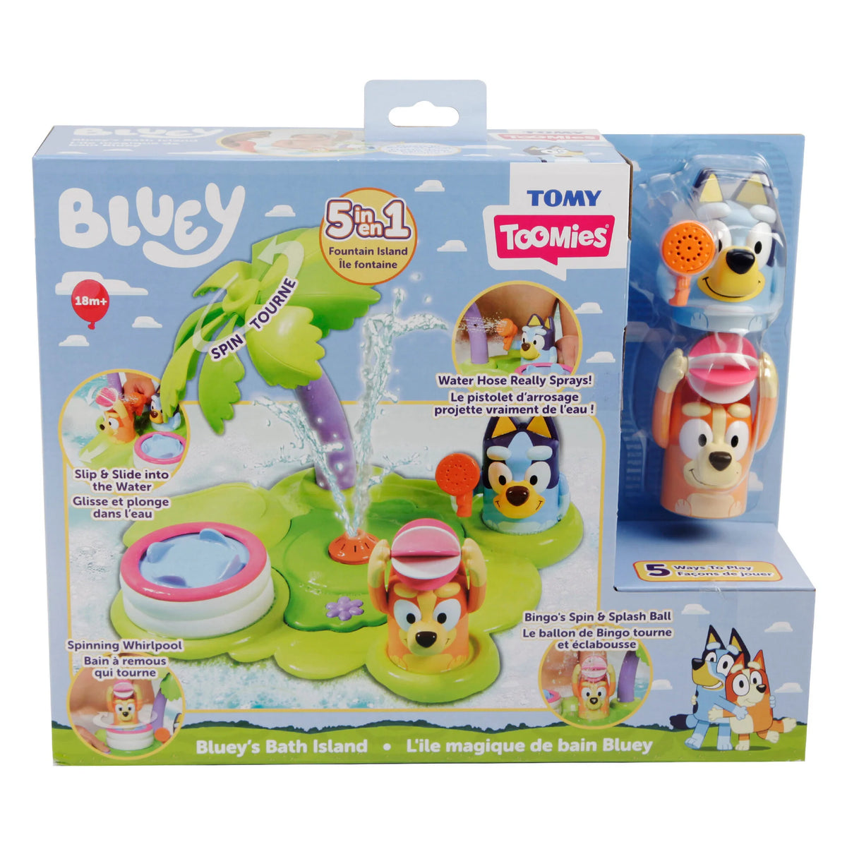 Tomy Toomies Bluey Bluey's Bath Island req 3 x AA batteries