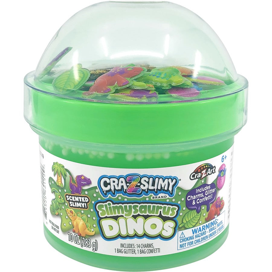 Cra-Z-Slimy Fun Dome Topper Jar - Slimysaurus Dinos
