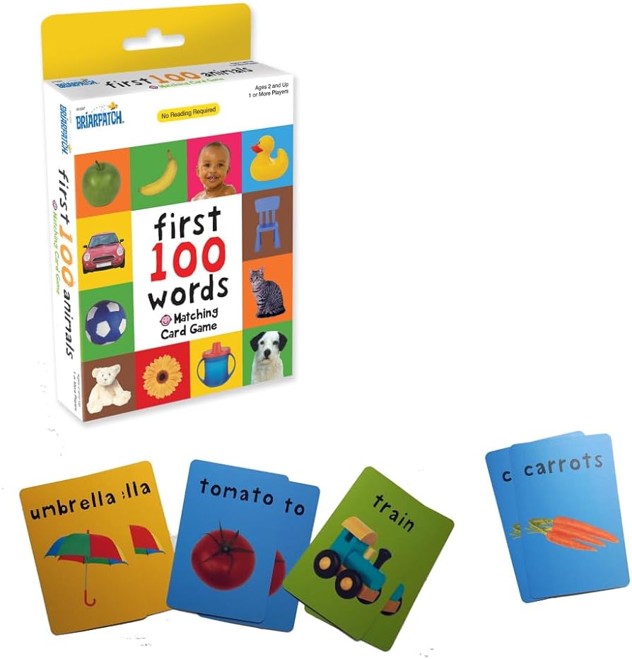 First 100 Words Matching Card Game