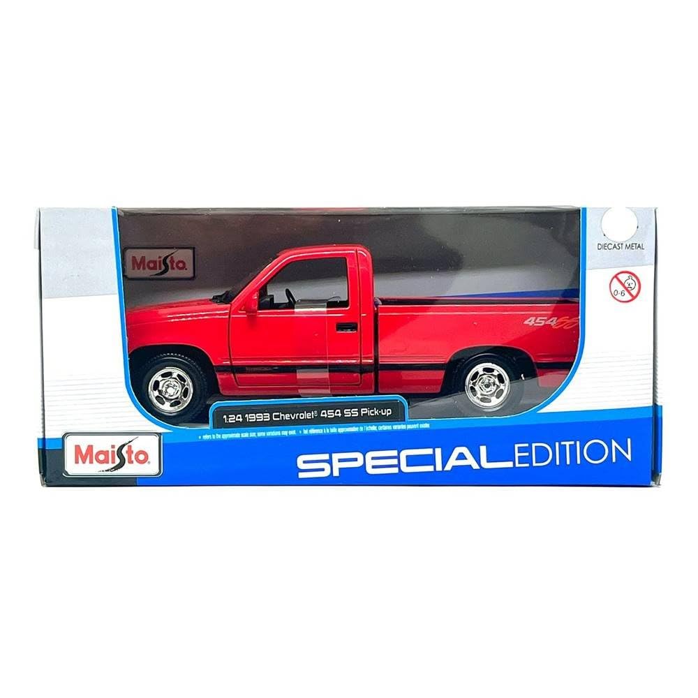 Maisto 1/24 Special Edition 1993 Chevrolet 454 SS Pickup Red