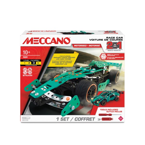 Meccano Motorised 2 in 1 Race Car F1 Car