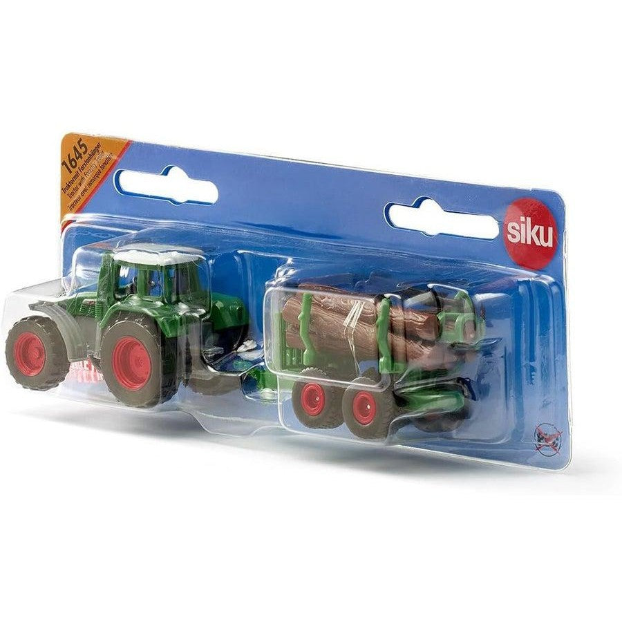 Siku 1645 Tractor with Forestry Trailer