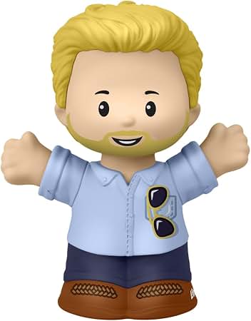 Fisher Price Little People Figure Dad with Blue Shirt & Sunglasses JCC50