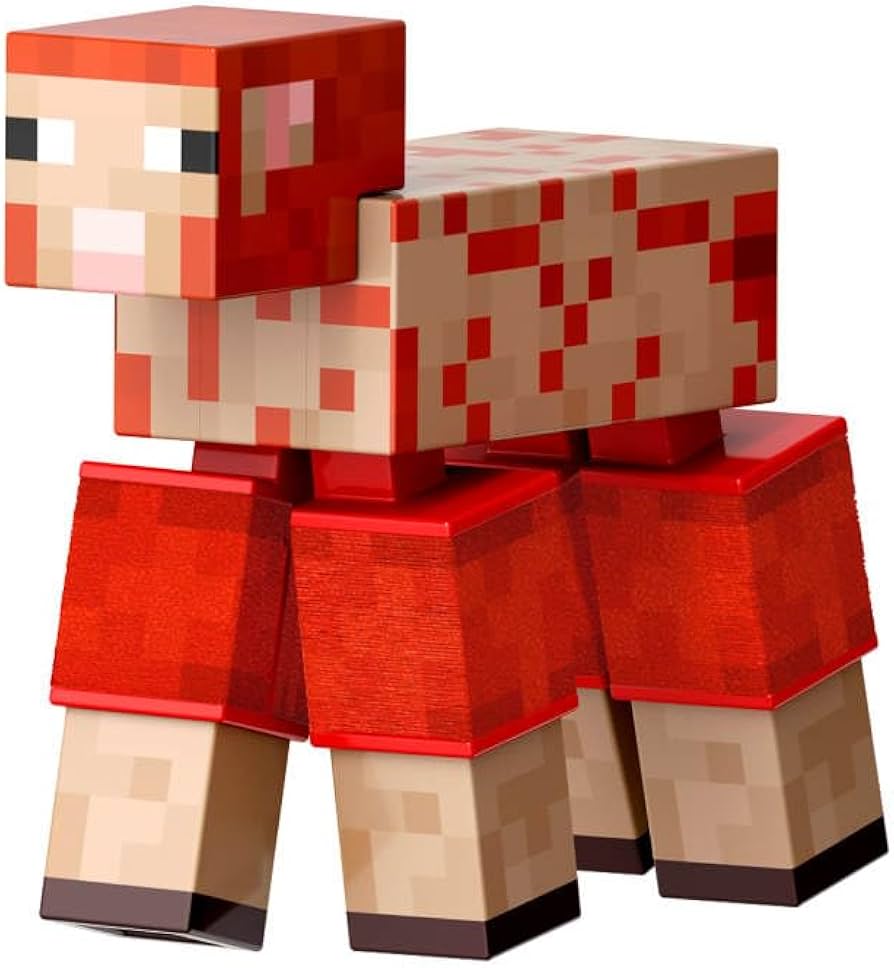 Minecraft Diamond Level Sheep Figure