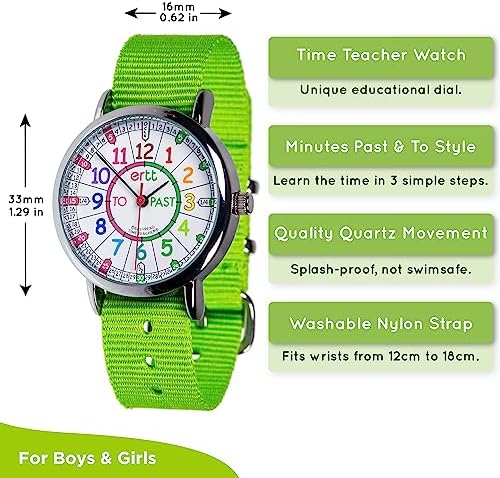 ERTT Easy Read Time Teaching Past/To Watch - Lime Green
