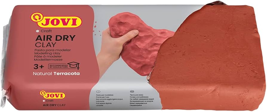Jovi Air Dry Clay bar 500g Terracotta