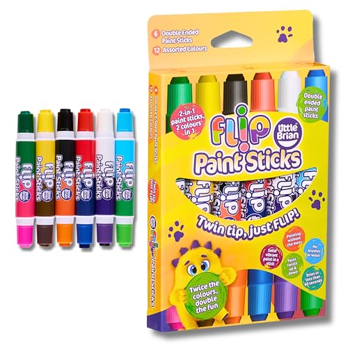 Little Brian Flip Double Ended Paint Sticks 6pk
