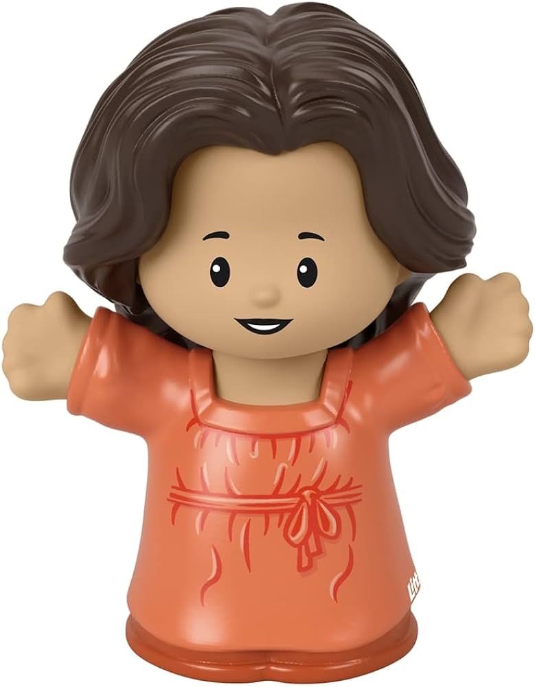 Fisher Price Little People Figure Mum in Orange Dress JCC48