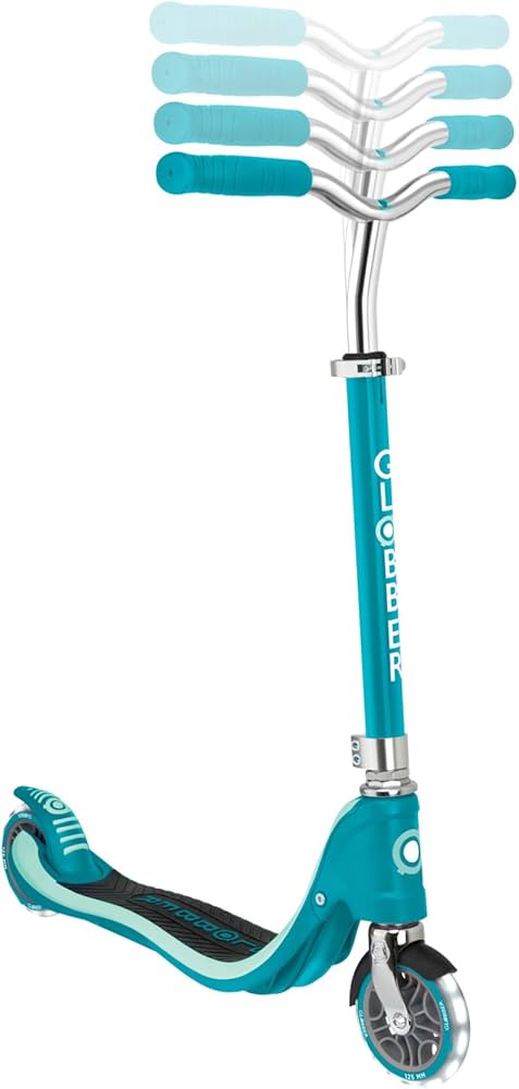Globber Flow 125 Scooter w/ Lights TEAL