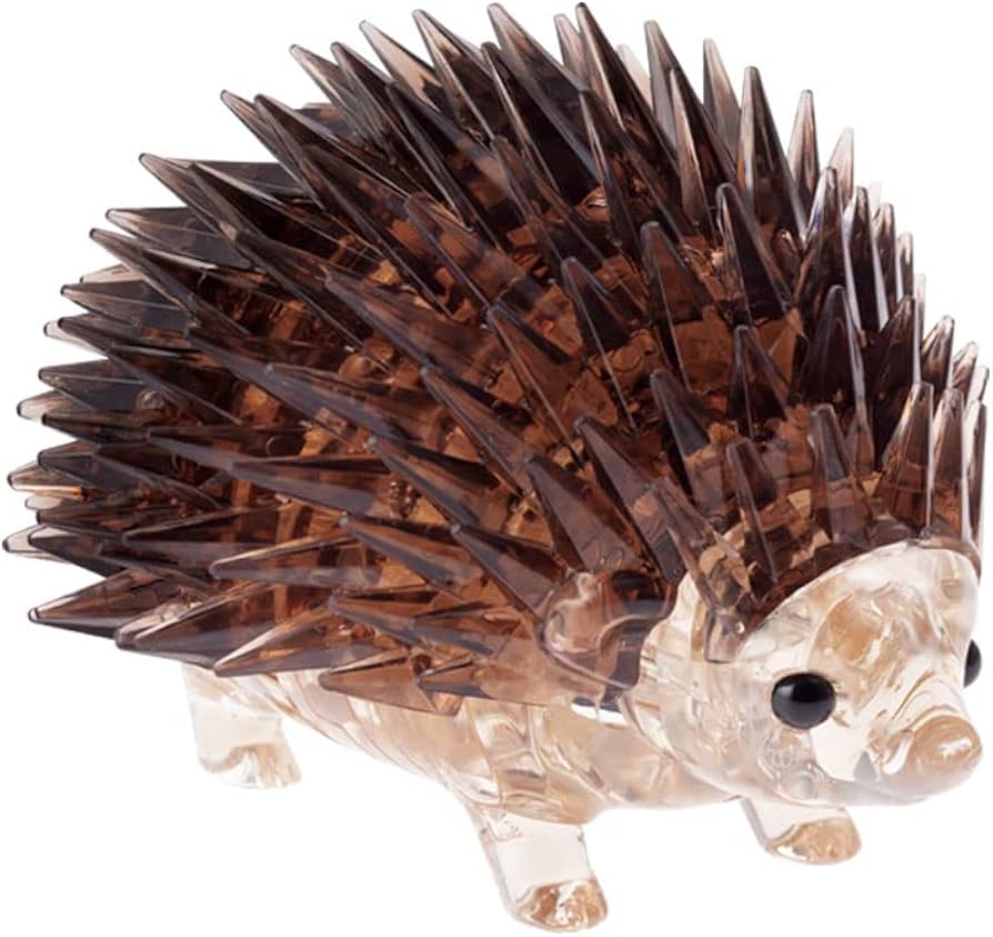 Crystal Puzzle 3D Jigsaw HEDGEHOG 55 Pieces
