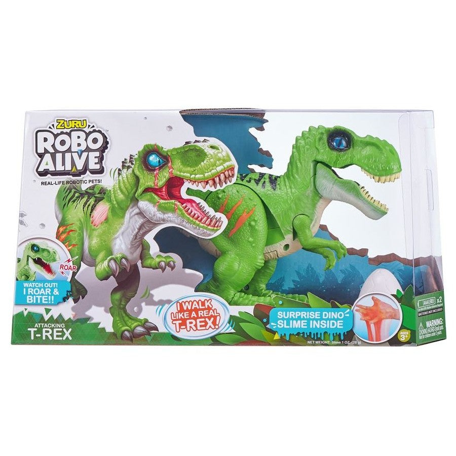 Zuru Robo Alive Robotic Dinosaur with Slime Asstd Req 2 AAA Batteries