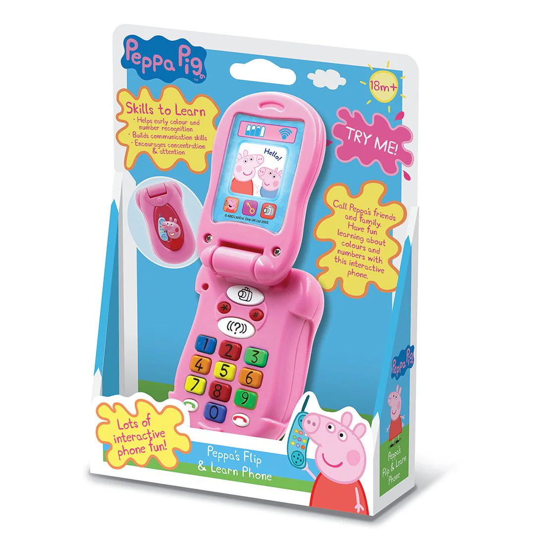 Peppa Pig Flip & Learn Phone 2 x AAA required