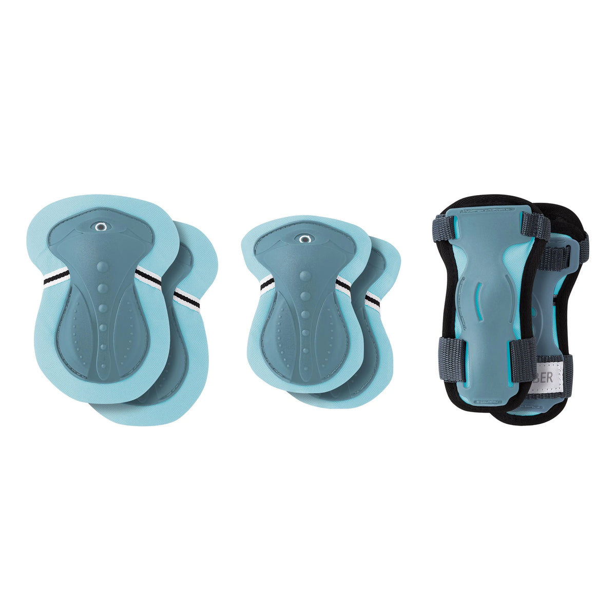 Globber Junior Protective Pad Set PASTEL BLUE 3-7yrs / XXS