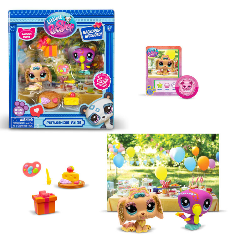 Littlest Pet Shop S1 Petfluencer Pairs #102 and #103