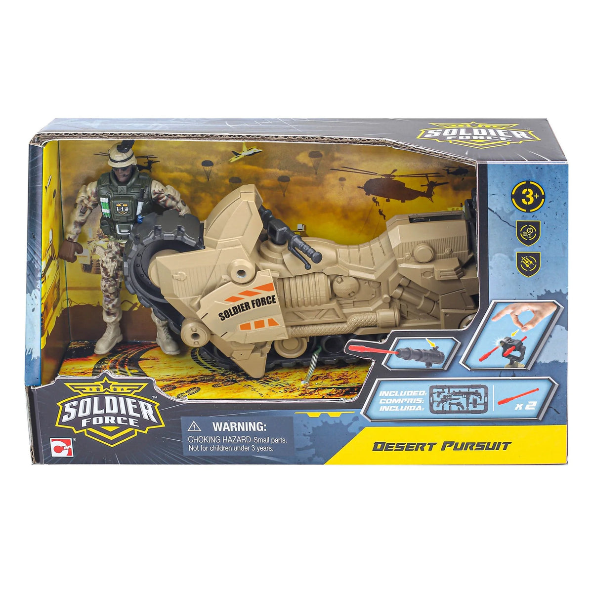 Soldier Force Dessert Pursuit Playset Asstd