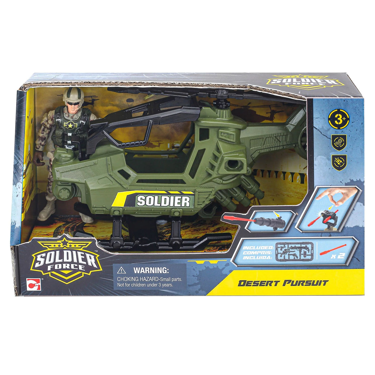 Soldier Force Dessert Pursuit Playset Asstd