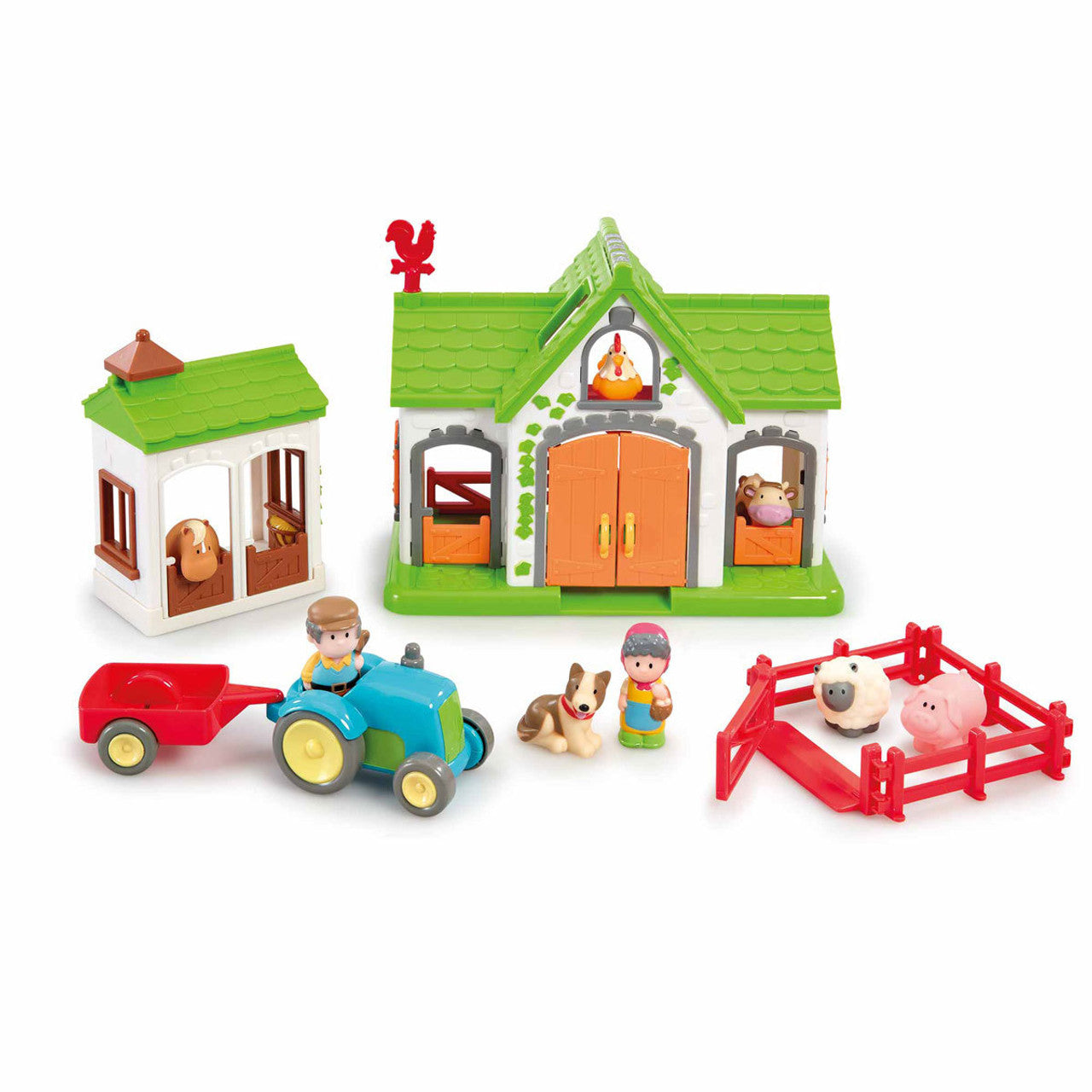 Happyland Happy Farm with 15 Fun Pieces (Req 2x AA batteries)