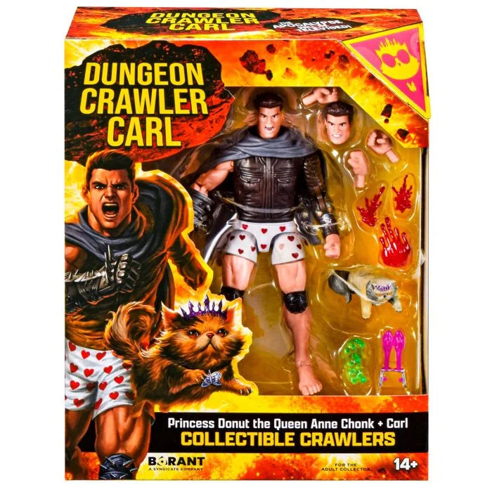 Dungeon Crawler Carl Collectible 6" Crawlers - Princess Donut the Queen Chonk &amp; Carl