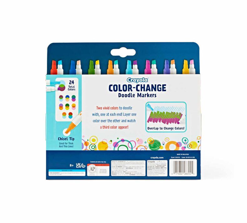 Crayola Colour Change Dual Ended Markers 8 Pack