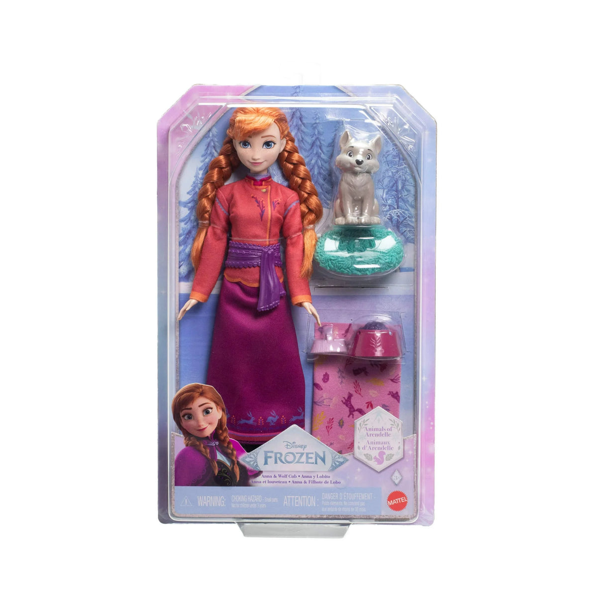 Disney Frozen Anna Doll &amp; Wolf Cub