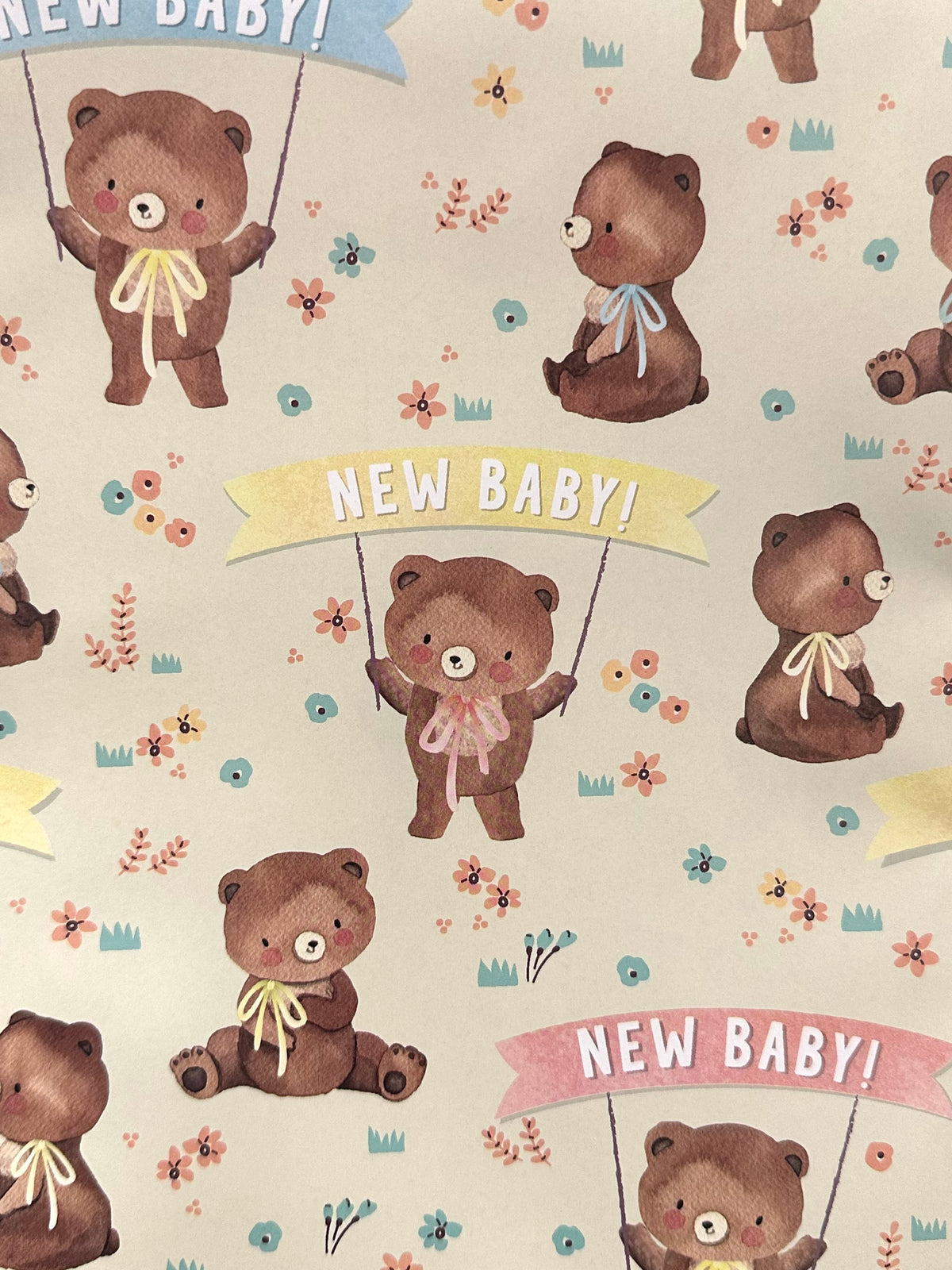 Folded Wrap New Baby Generic Bear Design