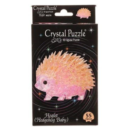 Crystal Puzzle 3D Jigsaw Hedgehog Glow 55 Pieces