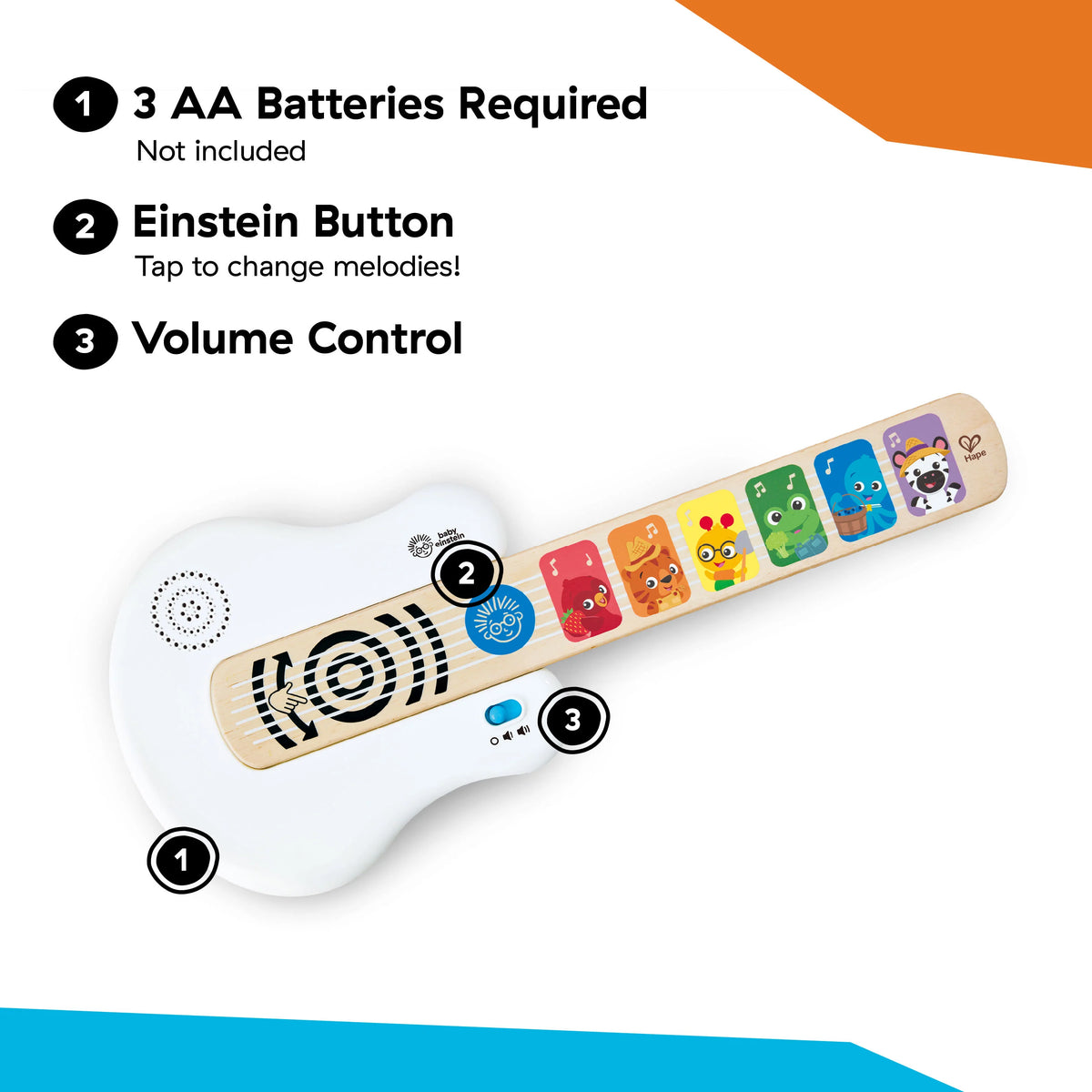 Hape Baby Einstein Magic Touch Rock &amp; Strum Guitar