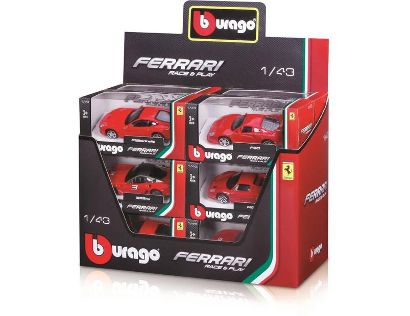 Burago 1/43 Ferrari Race & Play Collection Assorted