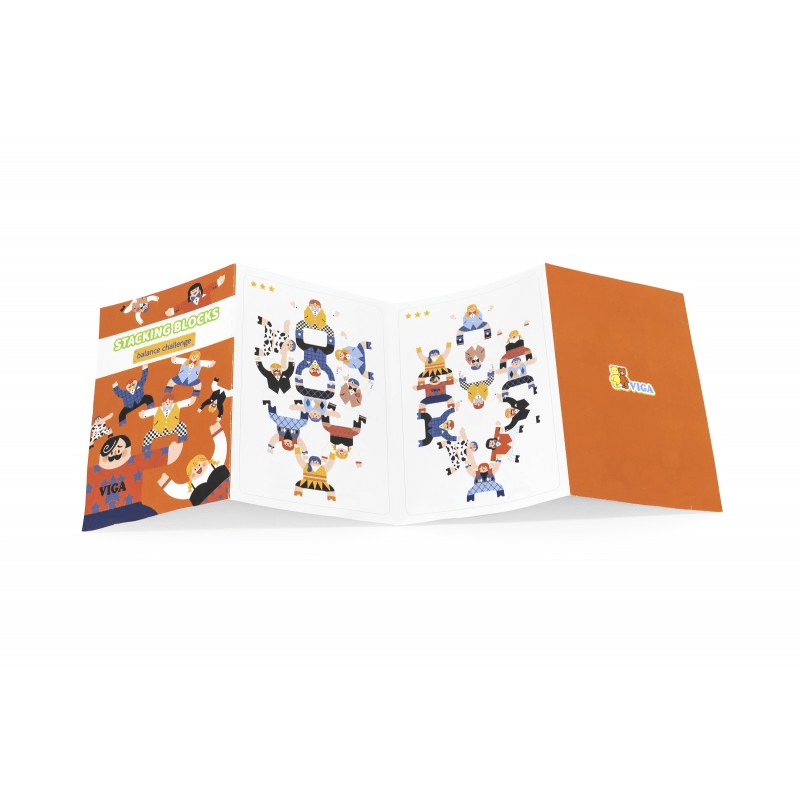 Viga Wooden Circus Stacking Game