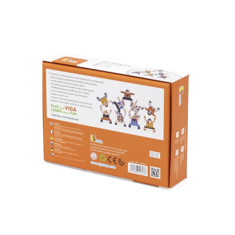 Viga Wooden Circus Stacking Game