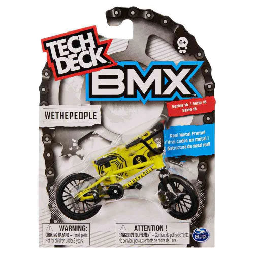 Tech Deck BMX Single Yellow Frame Black Tyres Wethepeople